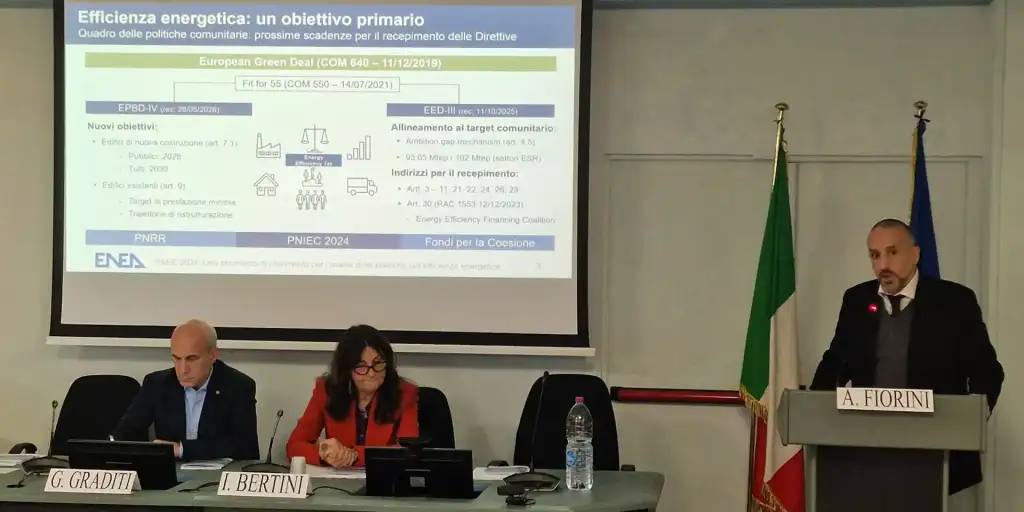 Edifici: classi F e G sotto al 50%, PIU’ attestati di riqualificazione. I nuovi risparmi (oltre 3,6 Mtep) coprono i consumi di Lazio e Toscana ma la transizione è lenta: speso solo il 34% dei fondi Pnrr