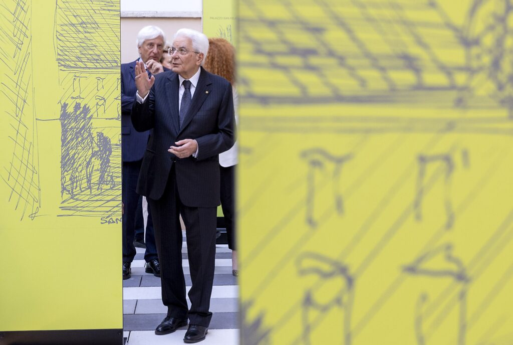 Palazzo San Felice, Mattarella inaugura il percorso di visita della futura sede della Biblioteca di Archeologia e Storia dell’Arte. Dal Verme: creatività umana e tecnologia digitale, potremo seguire in dettaglio lo sviluppo progettuale