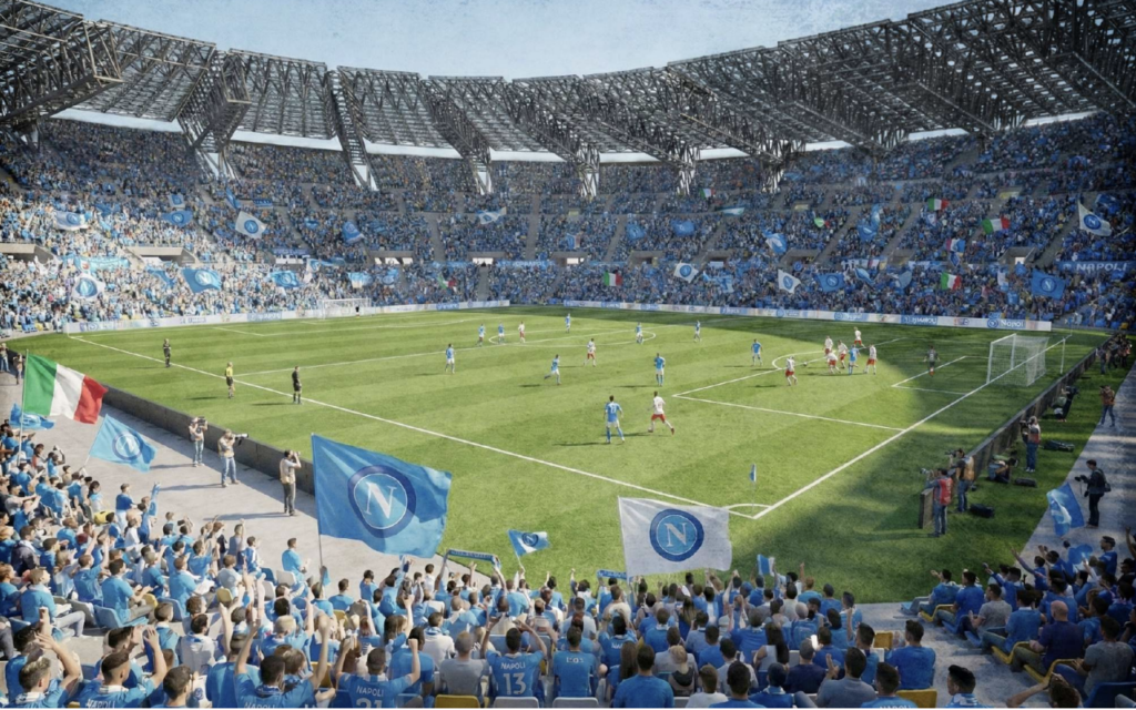 Napoli, il Maradona per Euro 2032: progetto in BIM