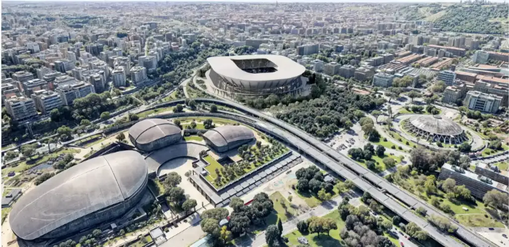 La Lazio in campo per dare nuova vita allo stadio Flaminio. La struttura di Nervi raddoppia con un nuovo anello e punta a rigenerare l’intero quartiere: 480 mln di investimento